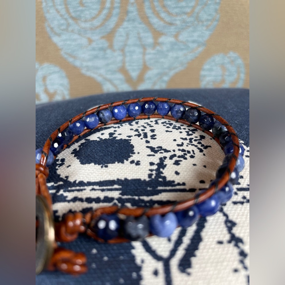 Stackable Sodalite Bead Bracelet - image 2